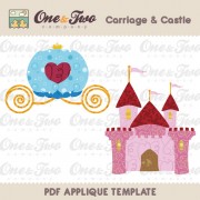 Carriage & Castle Applique Template