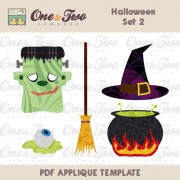 Halloween Set 2 Applique Template