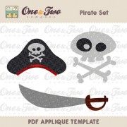 Pirate Set Applique Template