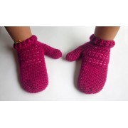  Winter Mittens with Backstitch Crochet Pattern