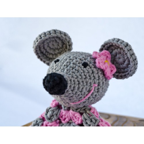 Emily the Mouse Security Blanket Crochet Pattern