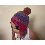  Pompon Hat with Earflap Crochet Pattern