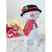 Anna the Snowgirl Amigurumi Crochet Pattern - English, Dutch, German, Spanish, French
