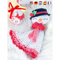 Anna the Snowgirl Minilovey Crochet Pattern - English, Dutch, German, Spanish, French