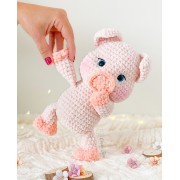Curly the Piggy Amigurumi Crochet Pattern - English, Dutch, German, Spanish, French