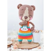 Happy the Rainbow Bear Amigurumi Crochet Pattern - English, Dutch, German, Spanish, French