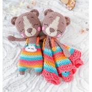 Happy the Rainbow Bear Minilovey and Amigurumi Crochet Patterns Pack - English, Dutch, German, Spanish, French