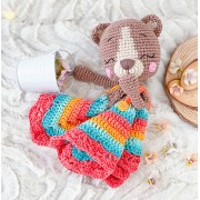 Happy the Rainbow Bear Minilovey Crochet Pattern - English, Dutch, German, Spanish, French
