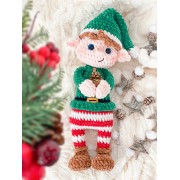 Merry Santas Helper Amigurumi Crochet Pattern - English, Dutch, German, Spanish, French