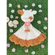 Rosie the Cow Minilovey Crochet Pattern - English, Dutch, German, Spanish, French