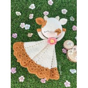 Rosie the Cow Minilovey Crochet Pattern - English, Dutch, German, Spanish, French