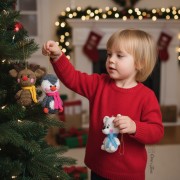Christmas Ornaments: Reindeer, Penguin and Polar Bear Crochet Pattern - English, Dutch, German