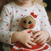 Nut and Meg Gingerbread Security Blanket Crochet Pattern