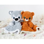 Bear, Deer and Wolf Loveys Crochet Pattern  English