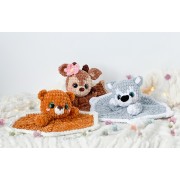 Bear, Deer and Wolf Loveys Crochet Pattern  English