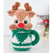 Cozy Christmas Mugs Amigurumi Crochet Pattern - English