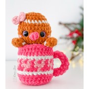 Cozy Christmas Mugs Amigurumi Crochet Pattern - English