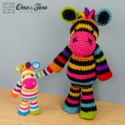 Rainbow Zebra Amigurumi Crochet Pattern