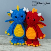 Felix the Baby Dragon Lovey and Amigurumi Crochet Patterns Pack