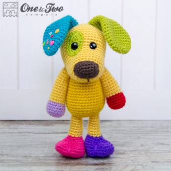 Scrappy the Happy Puppy Amigurumi Crochet Pattern