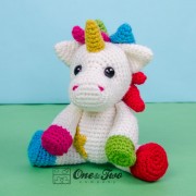 Nuru the Unicorn Lovey and Amigurumi Crochet Patterns Pack