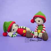 Jingle and Belle Santa's Helper Amigurumi Crochet Pattern