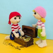 Pete and Penny the Pirates Amigurumi Crochet Pattern