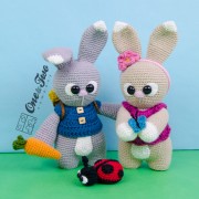 Lola and Lance the Little Bunnies "Little Explorer Series" Amigurumi Crochet Pattern