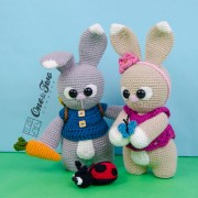 Lola and Lance the Little Bunnies "Little Explorer Series" Amigurumi Crochet Pattern