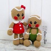 Nut and Meg Gingerbread Amigurumi Crochet Pattern