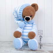Sydney the Big Teddy Bear "Big Hugs Series" Amigurumi Crochet Pattern