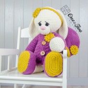 Blossom the Big Bunny "Big Hugs Series" Amigurumi Crochet Pattern