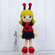 June the Ladybug Girl Amigurumi Crochet Pattern