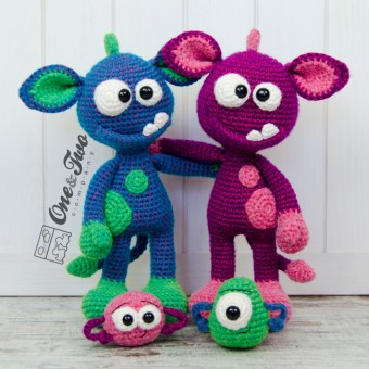Mel the Monster and Friends Amigurumi Crochet Pattern