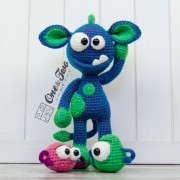 Mel the Monster and Friends Amigurumi Crochet Pattern