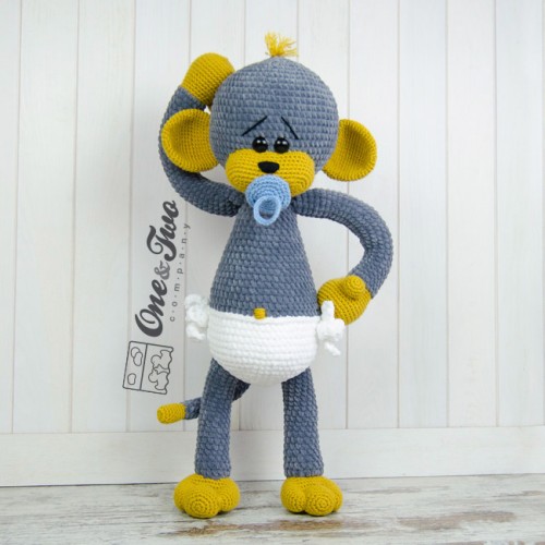 Big Bebez - Monkey.pdf - PDFCOFFEE.COM  Crochet yarn, Crochet, Crochet  garland