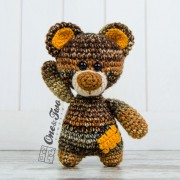 Patches the Little Teddy Bear Amigurumi Crochet Pattern
