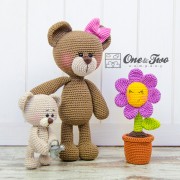 Bonnie and Benjamin the Little Teddy Bear Family Crochet Pattern