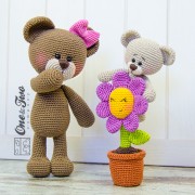 Bonnie and Benjamin the Little Teddy Bear Family Crochet Pattern