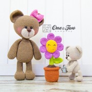 Bonnie and Benjamin the Little Teddy Bear Family Crochet Pattern