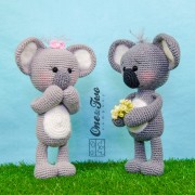 Kira the Koala Amigurumi Crochet Pattern - English, Dutch, German