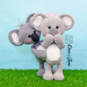 Kira the Koala Lovey and Amigurumi Crochet Patterns Pack - English, Dutch, German