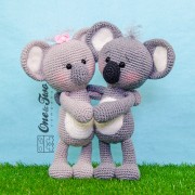 Kira the Koala Amigurumi Crochet Pattern - English, Dutch, German