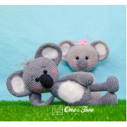 Kira the Koala Amigurumi Crochet Pattern - English, Dutch, German