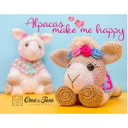 Astrid the Alpaca Amigurumi Crochet Pattern - English, Dutch, German