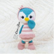 Priscilla the Sweet Penguin Lovey and Amigurumi Crochet Patterns Pack - English, Dutch, German