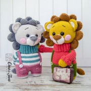 Lane the Little Lion - Little Explorer Series Amigurumi Crochet Pattern - English, Dutch, German, Spanish, French