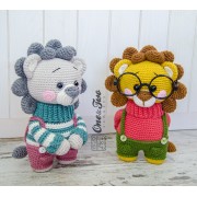 Lane the Little Lion - Little Explorer Series Amigurumi Crochet Pattern - English, Dutch, German, Spanish, French