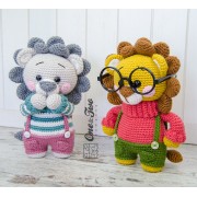 Lane the Little Lion - Little Explorer Series Amigurumi Crochet Pattern - English, Dutch, German, Spanish, French