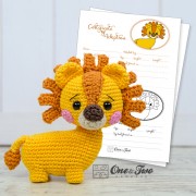 Lennon the Lion - Quad Squad Series Amigurumi Crochet Pattern - English, Dutch, German